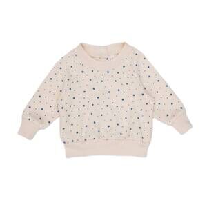 NEW TUN TUN gilrs little stars sweatshirt in beige